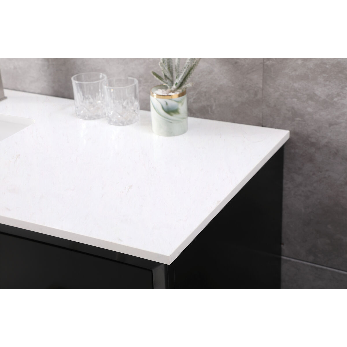 Hayes 60 X 22 X 35 inch Black Vanity Sink Set