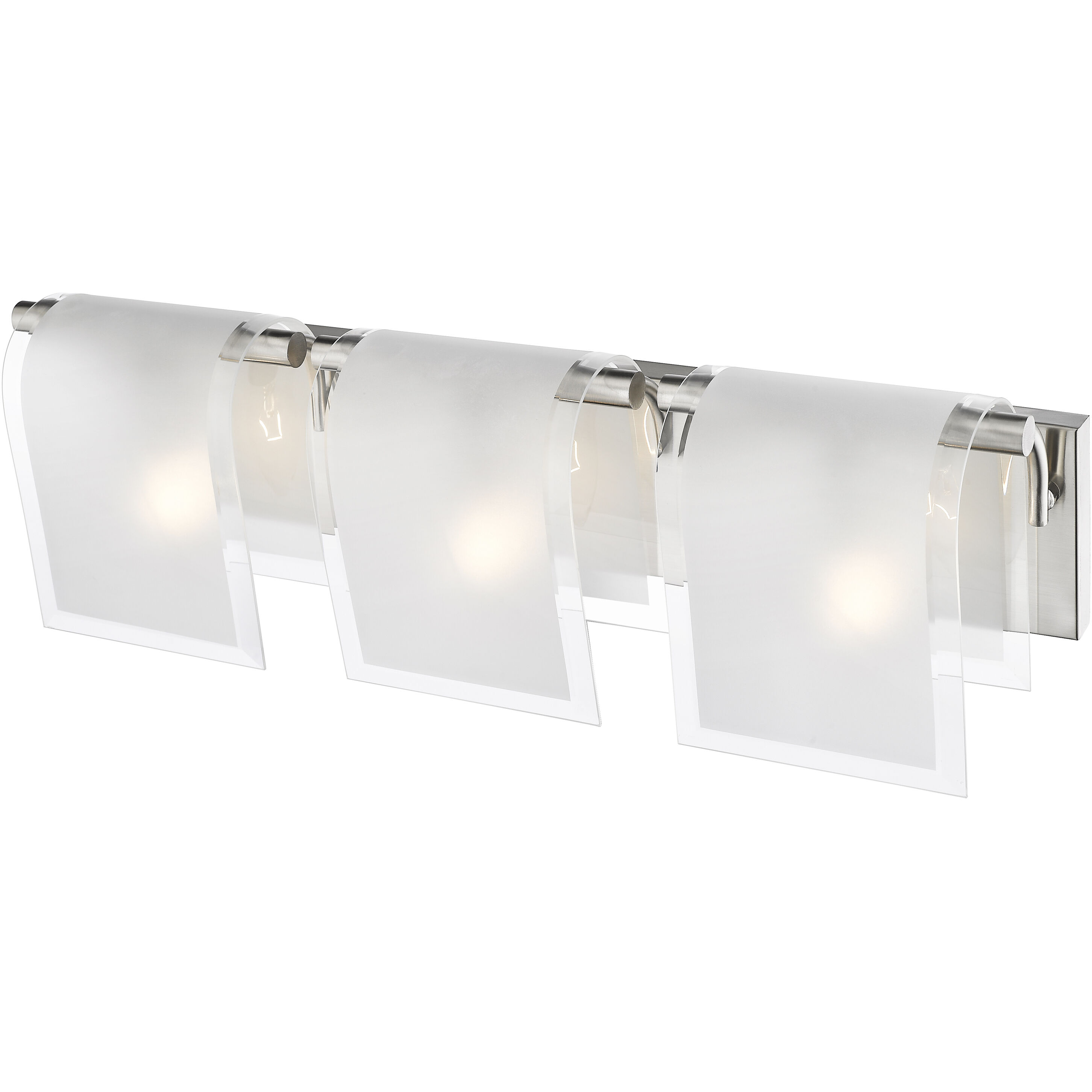 Zephyr 3 Light 22.83 inch Brushed Nickel Vanity Wall Light