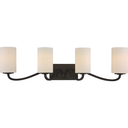 Willow 4 Light 34 inch Forest Bronze Vanity Light Wall Light