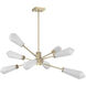 Leland LED 47 inch Noble Brass Chandelier Ceiling Light