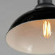 Granville 1 Light 12 inch Gloss Black/Black Outdoor Flush Mount