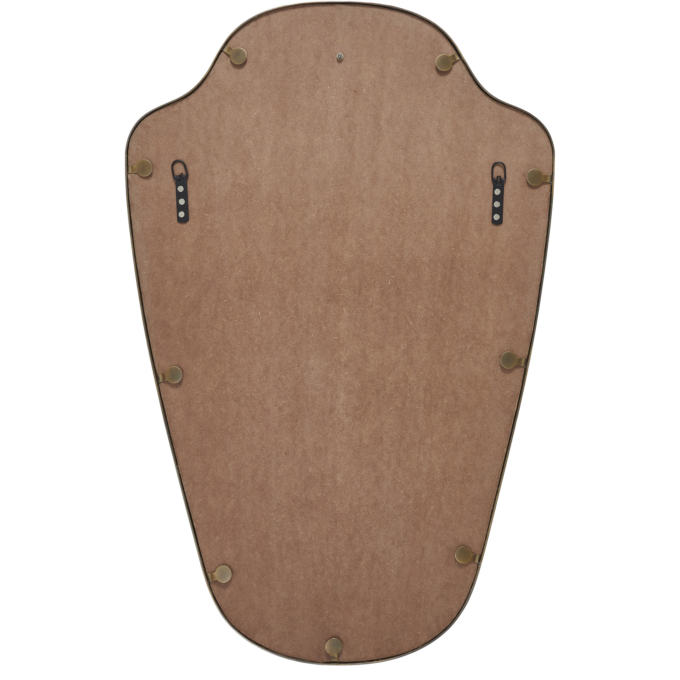 Elodie 40 X 25.75 inch Dark Antique Brushed Brass Wall Mirror