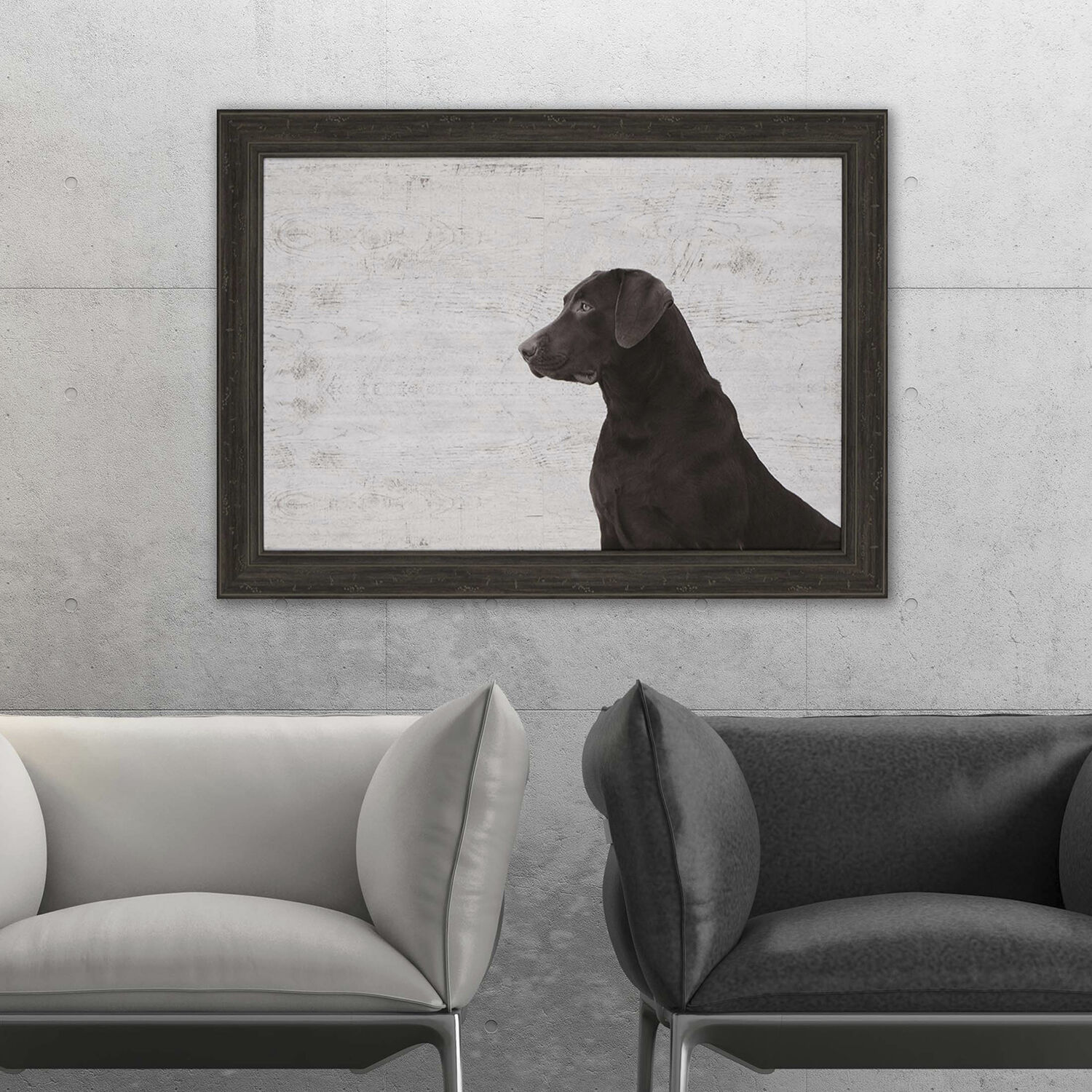 Animals Neutral and Brown and White Framed Art
