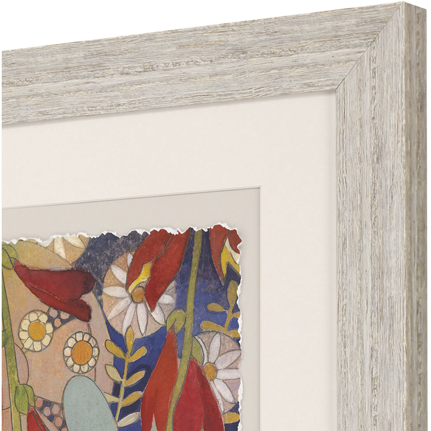 Summer's End Blue and Multi and Red and Green Framed Art, Propac