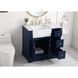 Franklin 36 X 22 X 35 inch Blue Bathroom Vanity Cabinet