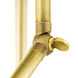 New Traditional 4 Light Brass Pendant Ceiling Light