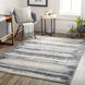 Allegro 84 X 63 inch Light Grey Rug, Rectangle