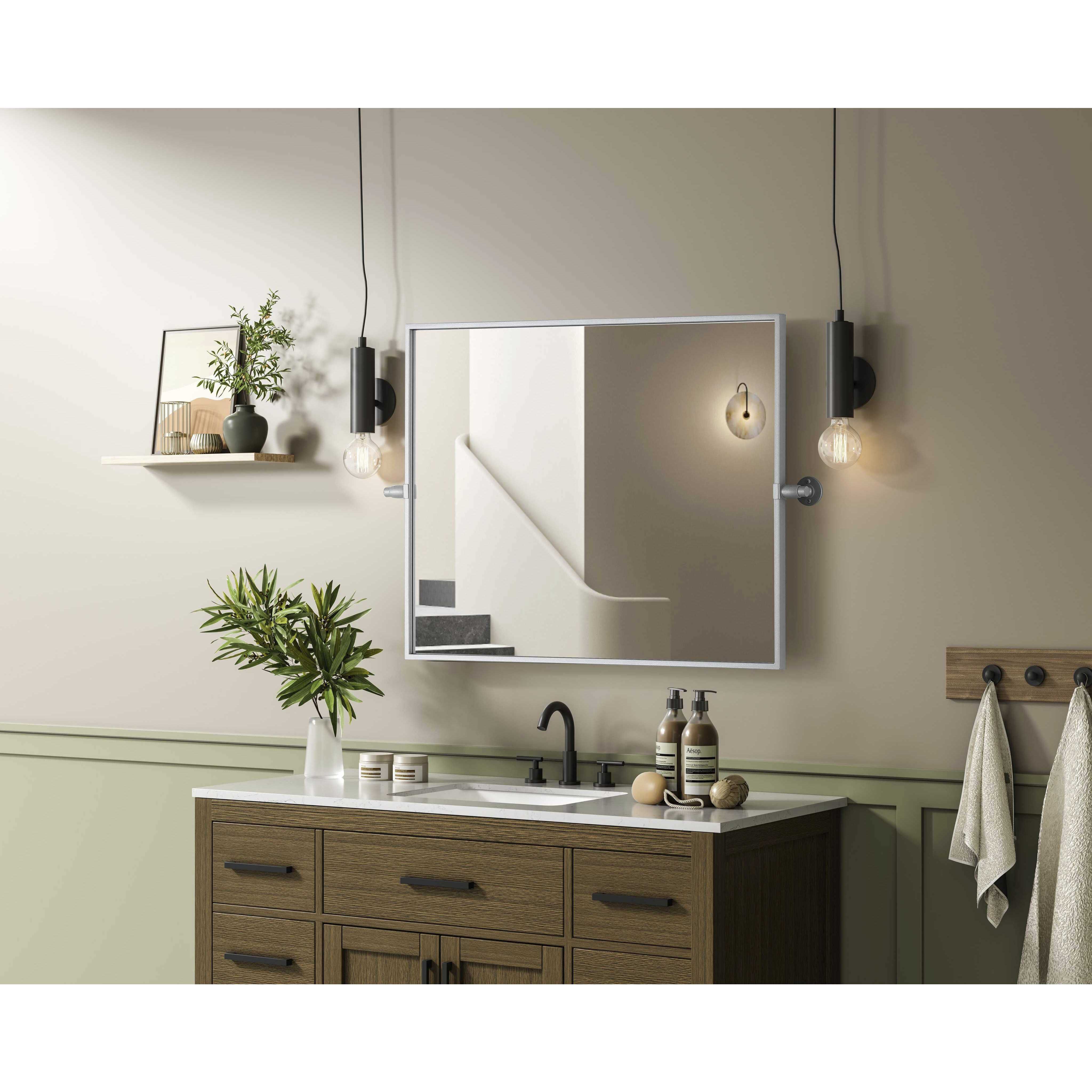 Amoura 30 X 24 inch Silver Mirror