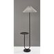 Uma 63 inch 100 watt Black Shelf Floor Lamp Portable Light