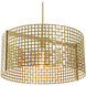 Tweed 1 Light 24.5 inch Gilded Brass Chandelier Ceiling Light, Drum
