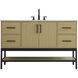 Lennox 54 X 34 inch Honey Brown Bathroom Vanity Cabinet