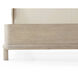 Repose Grey Oak US King Bed, Wooden, Upholstered