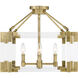 Prima Vista 4 Light 18.88 inch Aged Antique Brass Semi Flush Ceiling Light