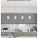 Ballston Hadley 4 Light 48 inch Brushed Satin Nickel Linear Pendant Ceiling Light