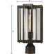 Bianca 1 Light 15 inch Hazelnut Bronze Outdoor Post Light