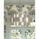 Grand Lotus 6 Light 30 inch Contemporary Silver Leaf Chandelier Ceiling Light, Large
