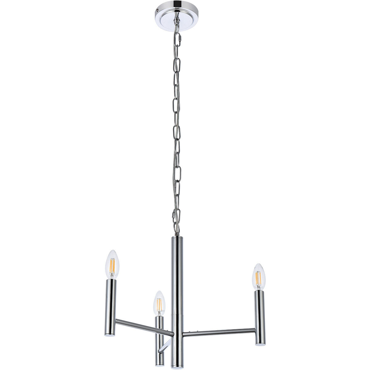Carmella 3 Light 17 inch Chrome Pendant Ceiling Light