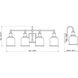 Bryant 4 Light 32 inch Matte Black Vanity Wall Light