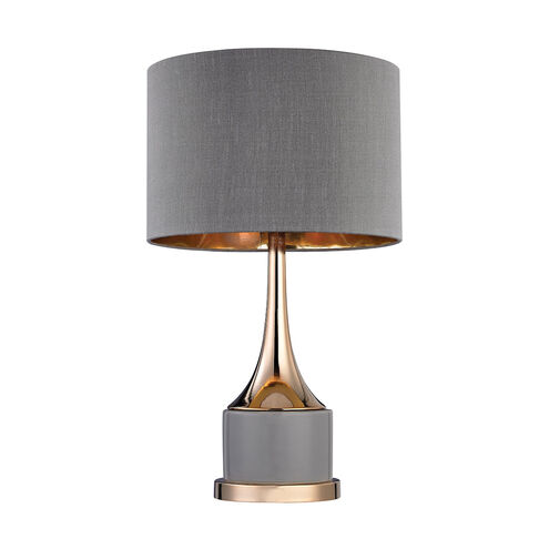 Sesto San Giovanni 18.5 inch 100 watt Gray with Gold Table Lamp Portable Light