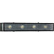 Dwyer 4 Light 30 inch Matte Black Bath Vanity Wall Light