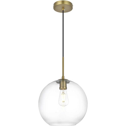 Baxter 1 Light 12 inch Satin Gold Pendant Ceiling Light