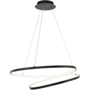 Marques LED 28 inch Black Pendant Ceiling Light, dweLED