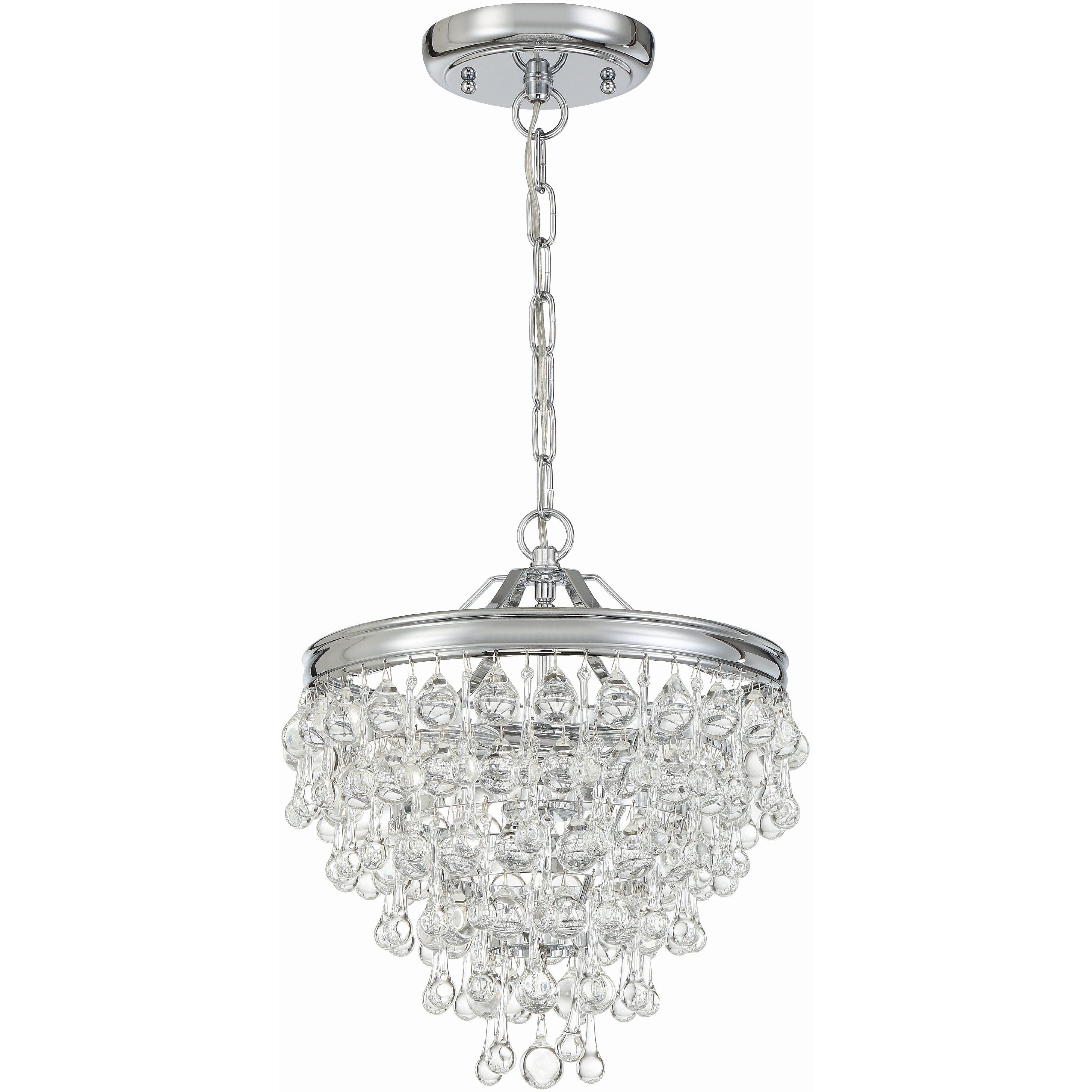 Calypso 3 Light 13 inch Polished Chrome Chandelier Ceiling Light