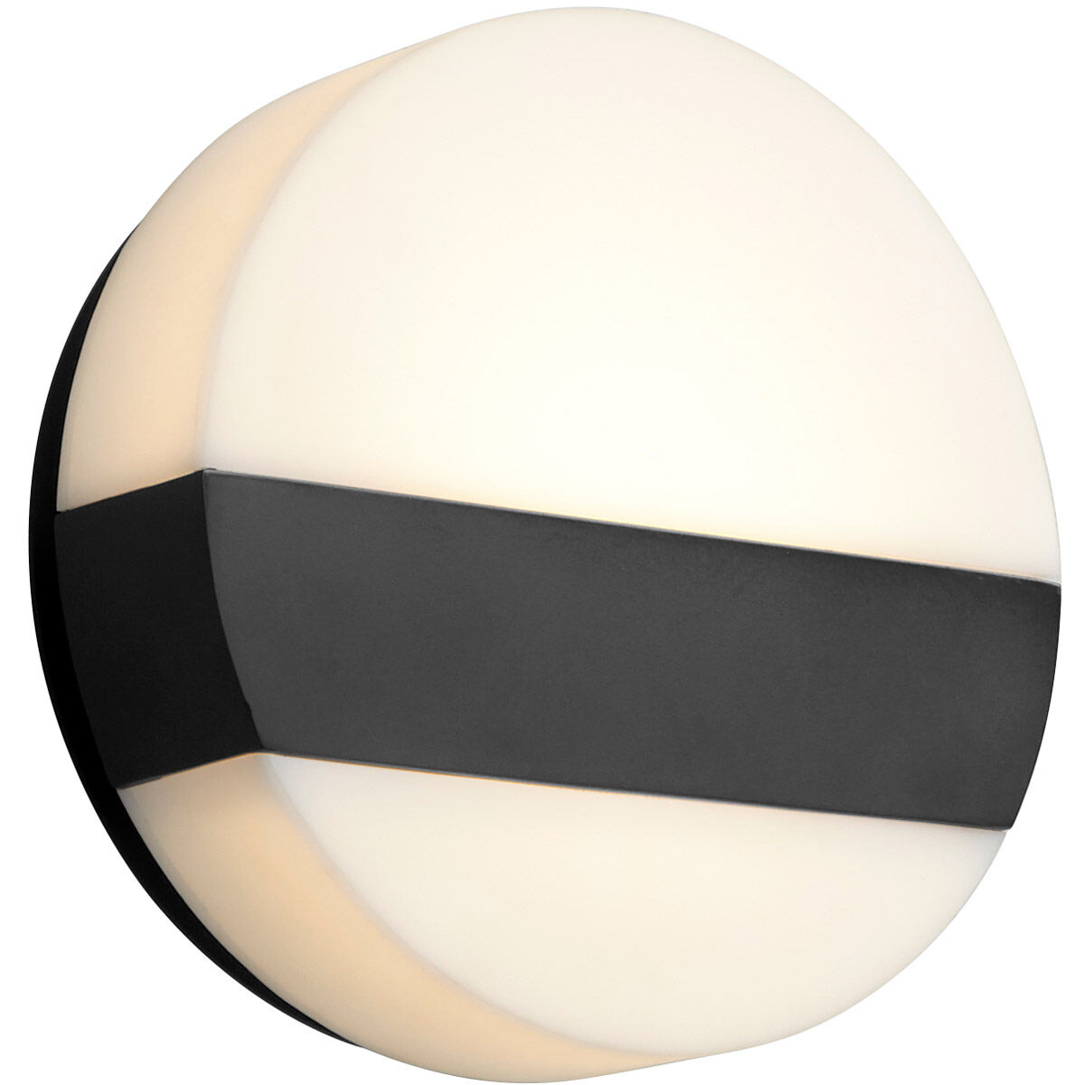 Aurora LED 6 inch Black Sconce Wall Light