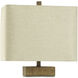 Darley 32 inch 100.00 watt Silver Painted and Brown Brushed and Beige Table Lamp Portable Light