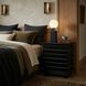 Ascona 30 X 28 inch Hand Rubbed Black Side Table