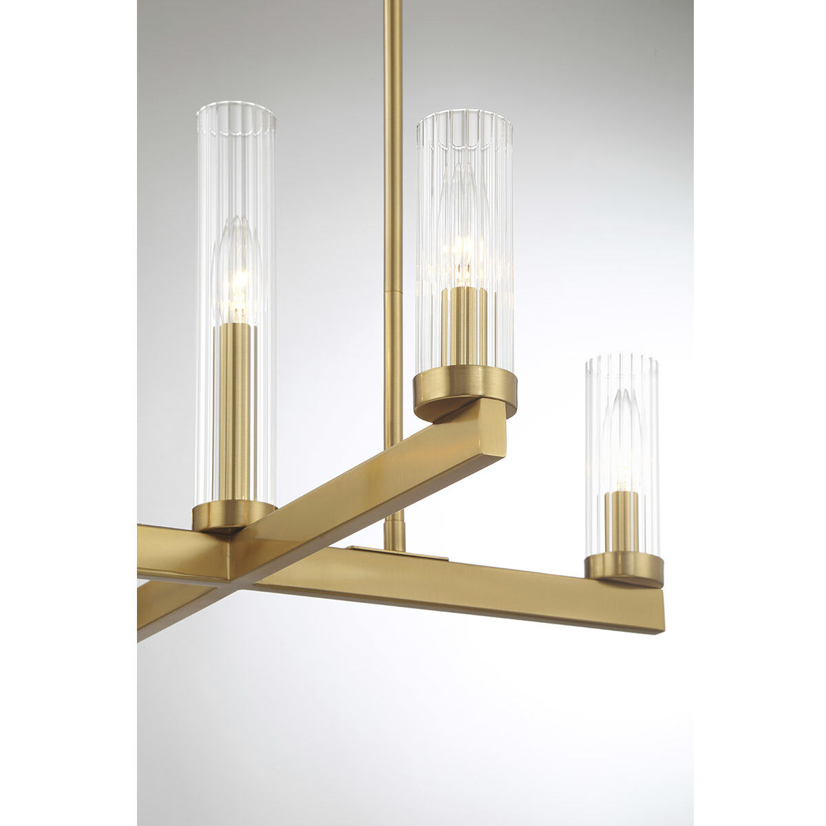 Carina 5 Light 24 inch Warm Brass Chandelier Ceiling Light