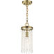 Elizabeth 1 Light 6 inch Antique Brass Mini Pendant Ceiling Light