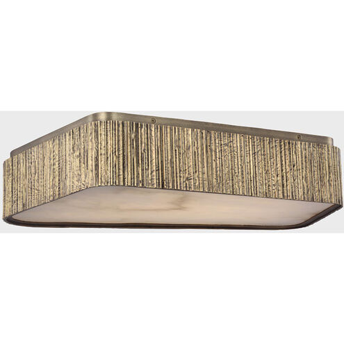 Anne-Marie Barton Fumar LED 21 inch Ridged Tombac Asymmetrical Flush Mount Ceiling Light