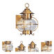 Harbor 1 Light 11.25 inch Flemish Brass Small Outdoor Wall Lantern