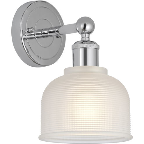 Edison Dayton 1 Light 6 inch Polished Chrome Sconce Wall Light in White