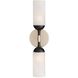 Emmett 2 Light 5 inch Dark Vintage Silver and Bronze Wall Sconce Wall Light