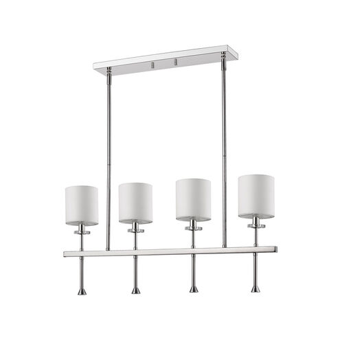 Kara 4 Light 5 inch Polished Nickel Island Pendant Ceiling Light