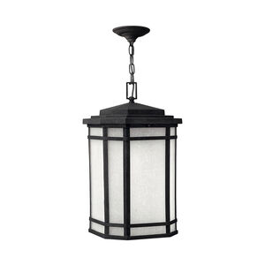 Cherry Creek LED 12 inch Vintage Black Outdoor Hanging Lantern