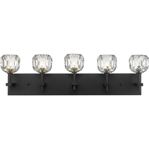 Canada 5 Light 30 inch Black Vanity Light Wall Light