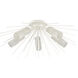 Sea Urchin 5 Light 32 inch White Coral Semi Flush Mount Ceiling Light