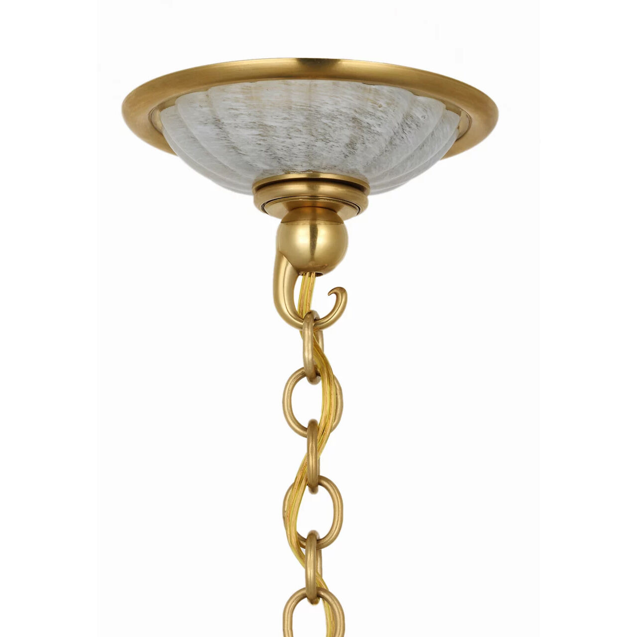 AERIN Rosehill LED 8 inch Hand-Rubbed Antique Brass Pendant Ceiling Light