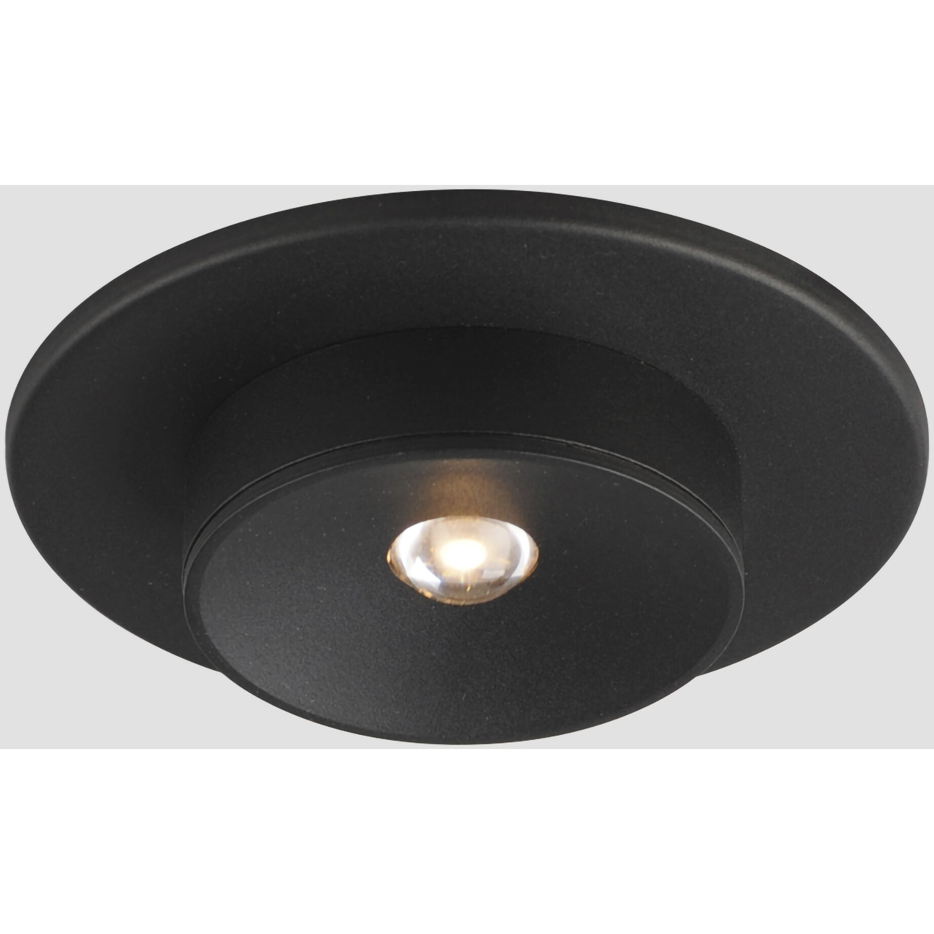 Caldera LED 5.25 inch Black Semi-Flush Mount Ceiling Light