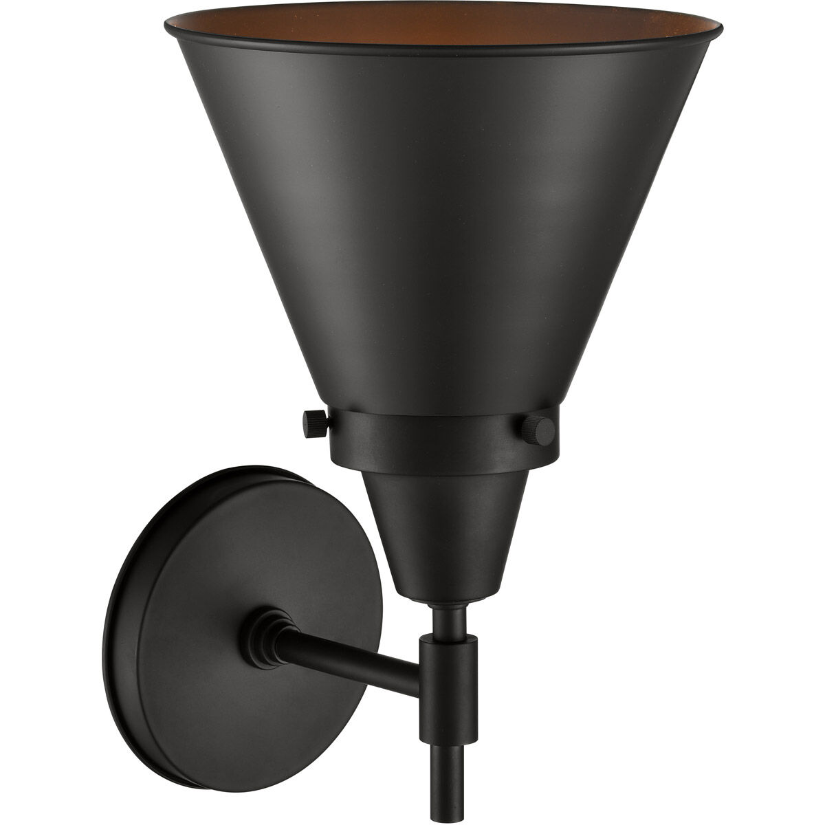 Caden LED 8 inch Matte Black Sconce Wall Light