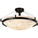 Alabaster Rocks LED 27 inch Dark Bronze Semi-Flush Ceiling Light in 5000 Lm LED