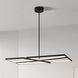 Alfie LED 20 inch Textured Black Chandelier Ceiling Light