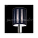 Zoe Black Striped Fabric 4 inch Non-Tilt Shade