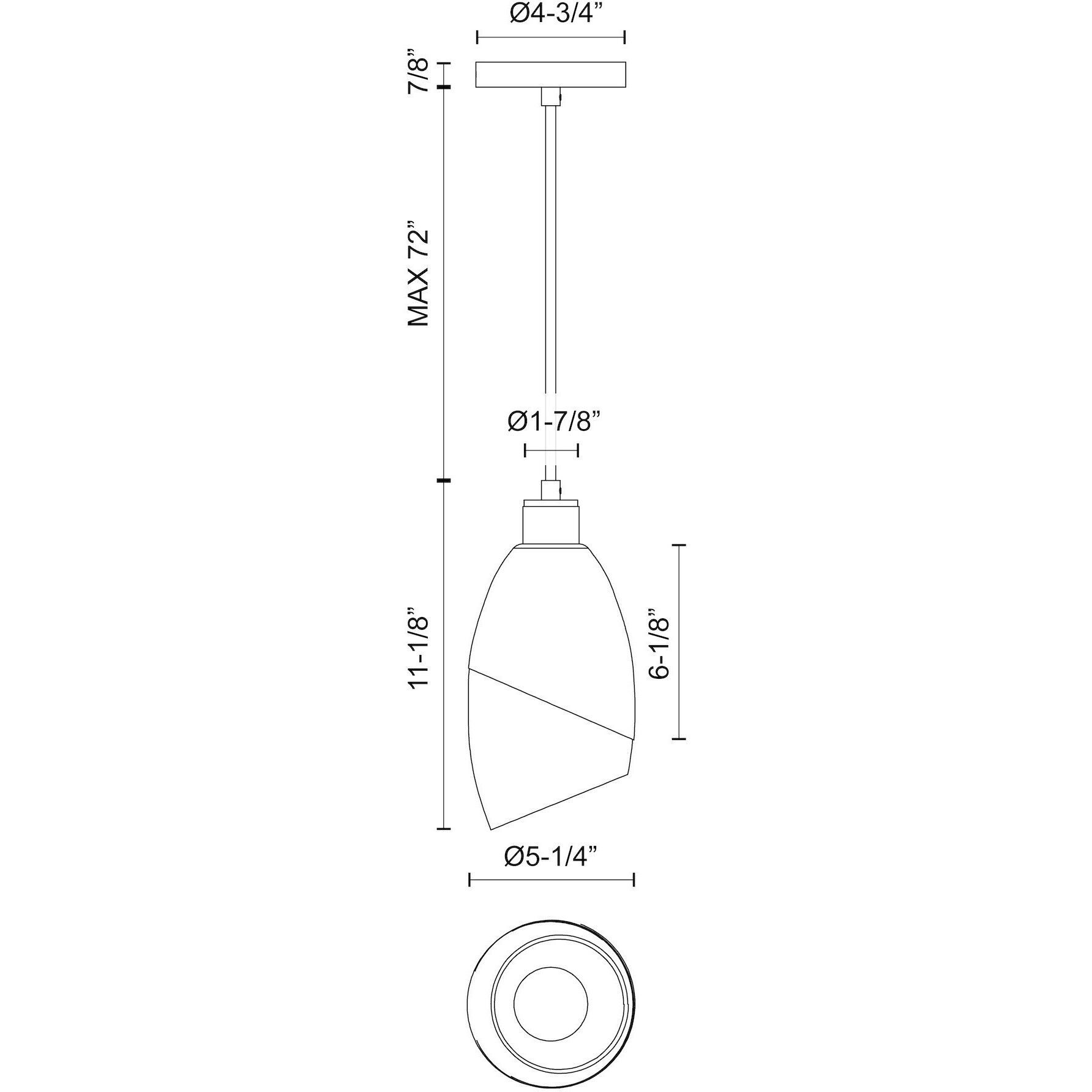 Alora Mood Capri Pendant Ceiling Light in Chrome
