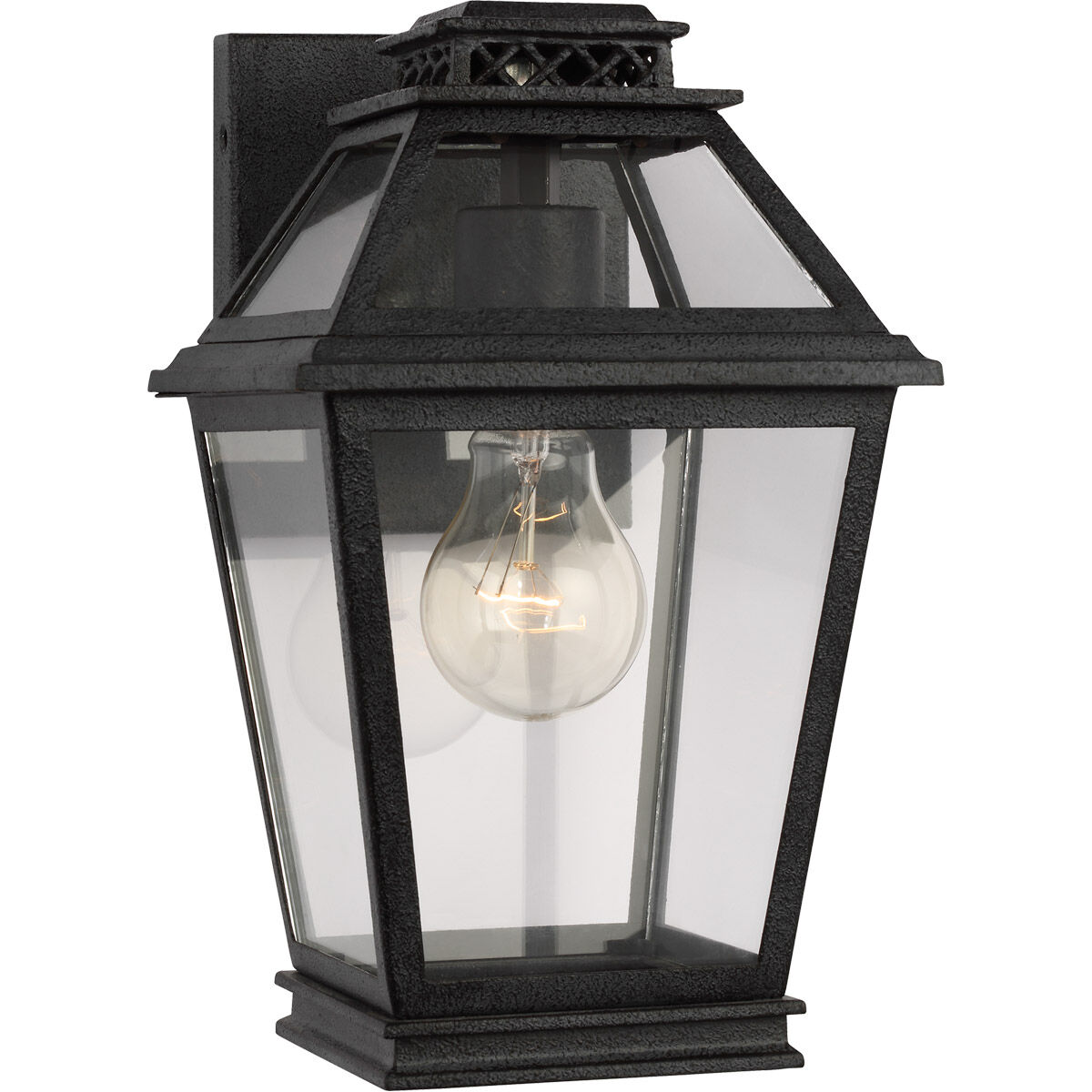 C&M by Chapman & Myers Falmouth 1 Light 10.5 inch Dark Weathered Zinc Outdoor Wall Lantern