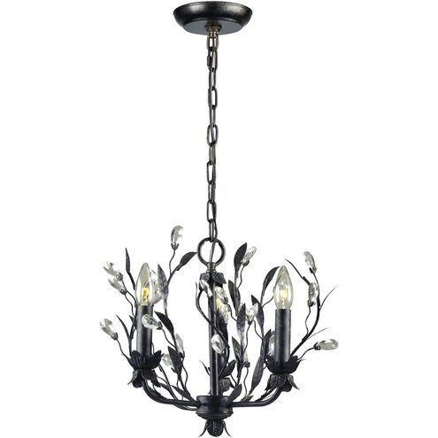Circeo 3 Light 16 inch Deep Rust Chandelier Ceiling Light