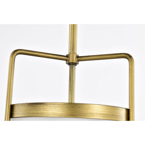 Valdora 1 Light 14 inch Natural Brass Pendant Ceiling Light